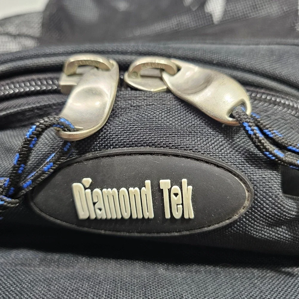 Diamond Tek Backpack OS Black Mesh Insulated Cooler Beach Bag Gorpcore